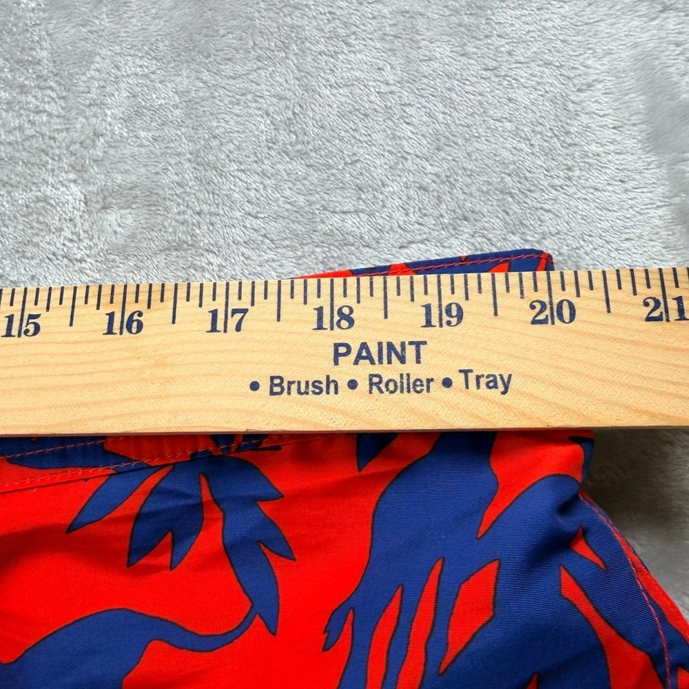 Polo Ralph Lauren Mens XL Swim Trunks Red Blue Safari Animal Silhouette Tropical